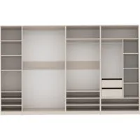 Marmex Möbel Schrank-Set TRES SET B offener großer Garderobenschrank begehbarer Kleiderschrank, (5-St), viel Stauraum, Ankleidezimmer, Schubladen