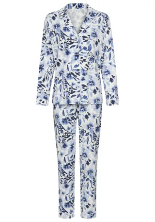 LASCANA - LASCANA LAS Classic PJ luxurious nights flower aop - Gr. - 50