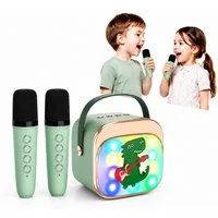 ibettertec Mikrofon Mini Bluetooth-Lautsprecher Karaoke Maschine Kinder Geschenk Spielzeug (HIFI Klangqualität, Bluetooth 5.1 Verbindung, 360 Grad Surround Sound), Geschenk Spielzeug für 3-12 Jahre Karaoke-Maschine