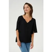 KAFFE Kurzarmbluse Bluse kurzarm KAmona