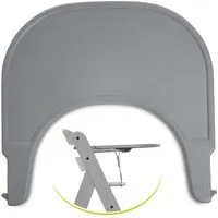 Hauck Hochstuhltablett Click Tray - Grau, Kunststoff, Einklick Essbrett & Tisch für Hochstuhl Alpha+ Beta+