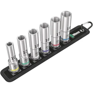 Wera Belt C Deep 1 Steckschlüsseleinsatz-Satz, 1/2"-Antrieb, 6-teilig - 05004565001