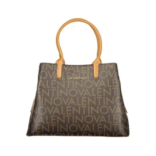 Mario Valentino Braune Polyurethan Damenhandtasche mit Griffen