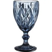 Cheffinger Gläser-Set - 6 Teiliges Set aus Glas - Trinkgläser in Blau, Glas, ideal für den täglichen Gebrauch, perfekt für Familienhaushalte