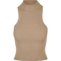 URBAN CLASSICS Muskelshirt Urban Classics Damen Ladies Short Rib Knit Turtleneck Top (1-tlg)