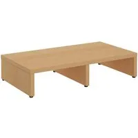 CARO-Möbel Monitorständer MONITOR, (Bildschrimerhöhung 50cm breit, Schreibtischaufsatz buchefarben)