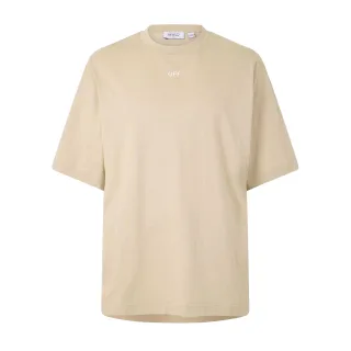 Off White - "Arrow Skate" T-Shirt für Herren, Rundhalsausschnitt (Braun/Weiß)