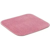 Gözze Badematte Berlin, Höhe 7 mm, rutschhemmend beschichtet, fußbodenheizungsgeeignet, Polyester, rechteckig, Badteppich, Uni Farben, Cord Optik, waschbar