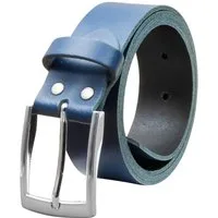 COLOGNEBELT Ledergürtel OM421-SL-Dunkelblau MADE IN GERMANY, Dunkelblau, Kürzbar, 100 % Echtleder, Unisex