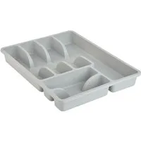 Engelland Besteckkasten Besteckeinsatz für Schubladen 30 cm (Vorteils-Set, 1 St., 38 x 29 x 5 cm), BPA-frei, robuster PP-Kunststoff, für alle handelsüblichen Schubladen