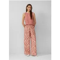 QS Chinos Hose Wide-Leg-Hose aus Musselin