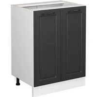 Vicco Unterschrank R-Line, Anthrazit Landhaus/Weiß, 60 cm ohne Arbeitsplatte (1-St)