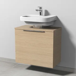 Sanipa 3way Universal-Waschtischunterbau mit 1 Auszug, Eiche-Nordic UM60048