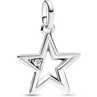 Pandora Sternanhänger 793032C01, Anhänger Silber Funkelnder Stern