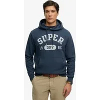 Superdry Kapuzensweatshirt ATH ESS HOODIE aus Baumwolle und Polyester, Loose Fit, mit Print