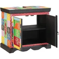 vidaXL Badezimmer-Set Waschbeckenunterschrank Braun 60 x 35 x 55 cm Massivholz, (1-St)