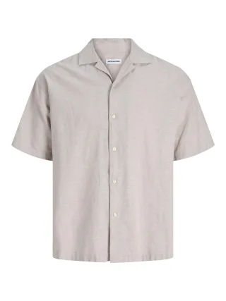 JACK&JONES - JJEBREEZE LINEN BLEND RESORT SHIRT SS SN - Gr. - XXL