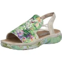 Rieker Sandale Sommerschuh, Schlupfschuh mit seitlichen Gummizügen für guten Sitz