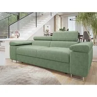 MIRJAN24 Sofa Torezio 2 Cord, Einstellbare Kopfstützen, 198x102x70-90 cm