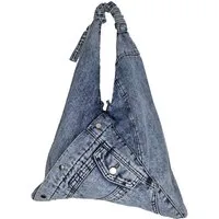 Einkaufszauber Beuteltasche Beuteltasche Echte Jeans - Sporttasche, aus echtem Jeansstoff genäht - Denim
