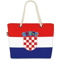 VOID Strandtasche (1-tlg), Kroatien Flagge EM Länderflagge Fahne