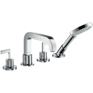 hansgrohe Axor Citterio Fertigmontageset 39446000 4-Loch-Wannenrandarmatur, mit Hebelgriffen, chrom