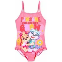 PAW PATROL Badeanzug Skye & Everest Mädchen Schwimmanzug mit Rüschen Gr. 98 - 116 cm