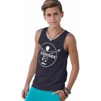Chiemsee Tanktop BASIC mit Logodruck-Druck in Kontrast