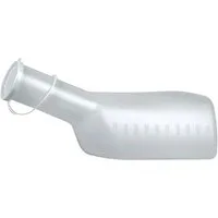 DocMed Urin-Flasche Urinflasche eckig, für Männer (Volumen von 1000 ml, 1 St., Urinflasche, Hygienisch, Desinfizierbar), Ideal für den privaten oder Pflegebereich