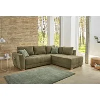 Jockenhöfer Gruppe Ecksofa Luzern L-Form, B: 254 cm, mit Schlaffunktion, Bettkasten, seitl. Tasche & Zierkissen