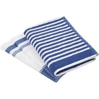 ROSS Geschirrtuch Exclusiv, (Set, 3-tlg), 1x Küchen-Frottiertuch (Streifen) und 2 Geschirrtücher (Gartenkräuter)