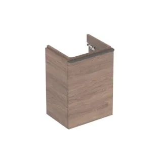 Geberit Smyle Square Unterschrank für Handwaschbecken, m. 1 Tür re 44,2x61,7x35,6cm, Nussbaum, 50035 500350JR1