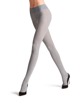 FALKE - FALKE Family Rib Damen light greymel. - Gr. - 43
