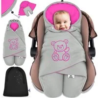KIDIZ Deckenschlafsack, Baby Einschlagdecke mit Tasche für Winter & Herbst Babydecke Fußsack