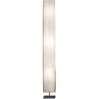 SalesFever Stehlampe Theodor, ohne Leuchtmittel, Plissee Lampenschirm, verchromtes Metall