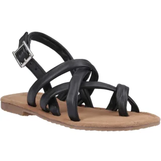 Hush Puppies Hope Leder Damen Schwarz Sandalen