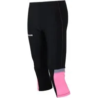 Airtracks Lauftights Damen Laufhose 3/4 Lang Pink (Sporthose mit Kompressionswirkung, & Quick Dry Funktion) » S M L Xl XXL XXXL «