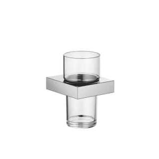 Dornbracht Glashalter MEM 8340078000 Wandmodell, chrom, mit Kristallglas