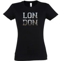 Urban Backwoods Print-Shirt London Damen T-Shirt Skyline Stadt City UK England Großbritannien (1-tlg) Great Britain United Kingdom