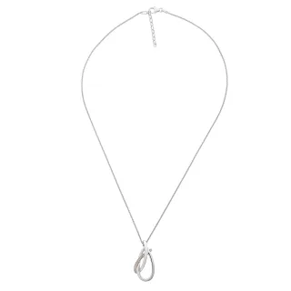Orphelia 'Alverta' Damen-Kette mit Anhänger aus 925er Sterlingsilber, Silber/Rosé, ZH-7232