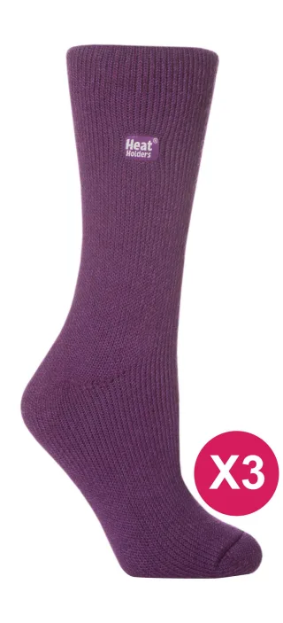 HEAT HOLDERS - 3er-Pack Multipack Damen Isolierte Thermo-Socken für den Winter
