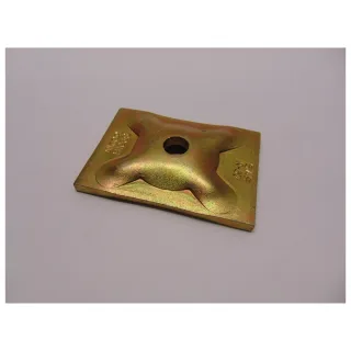 Dönges Unterlegplatte geprägt für Bausatz Ankerstab , Abmessung:140 x 100 x 10mm