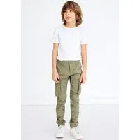 Name It Cargohose NKMRYAN – für Jungen mit verstellbarem Bund und Stretchkomfort unifarben, casual, regular fit, Twill