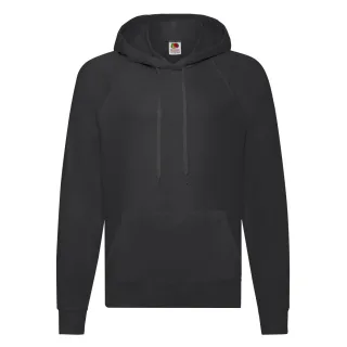 Fruit of the Loom - Sweatshirt mit Kapuze für Herren/Damen Unisex (Schwarz)