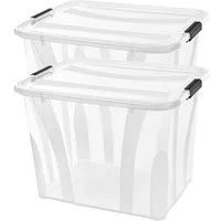 Siena Home Aufbewahrungsbox Anzio (Set, 2 St), Kunststoff, 100% recyclebar