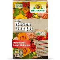 Neudorff Blumendünger Azet RosenDünger 1 kg, Granulat gleichmäßig im Wurzelbereich verteilen, leicht einarbeiten und anschließend gut wässern., für langanhaltend farbenfrohe Rosen, Stauden und Blütenpflanzen, aus natürlichen Rohstoffen