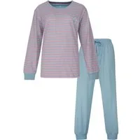 Irresistible Schlafanzug Damen Pyjama lang mit Bündchen (2 tlg) Baumwolle