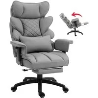 Dowinx Gaming-Stuhl Bürostuhl Ergonomisch mit Taschenfeder-Kissen (Packung), Chefsessel mit weiche Rückenlehne und verstellbare Lendenkissen