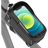 EAZY CASE Handyhülle Universal Fahrradhalterung Rahmentasche für Handys, Handyhalterung 360° drehbar Navigation Tasche Fahrradtasche Schwarz