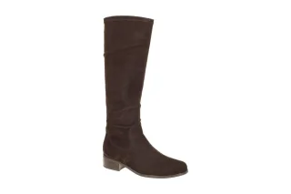 Peter Kaiser Damenstiefel 9-75518-45-302 Braun Dk Brown Langschaft Rund Absat...